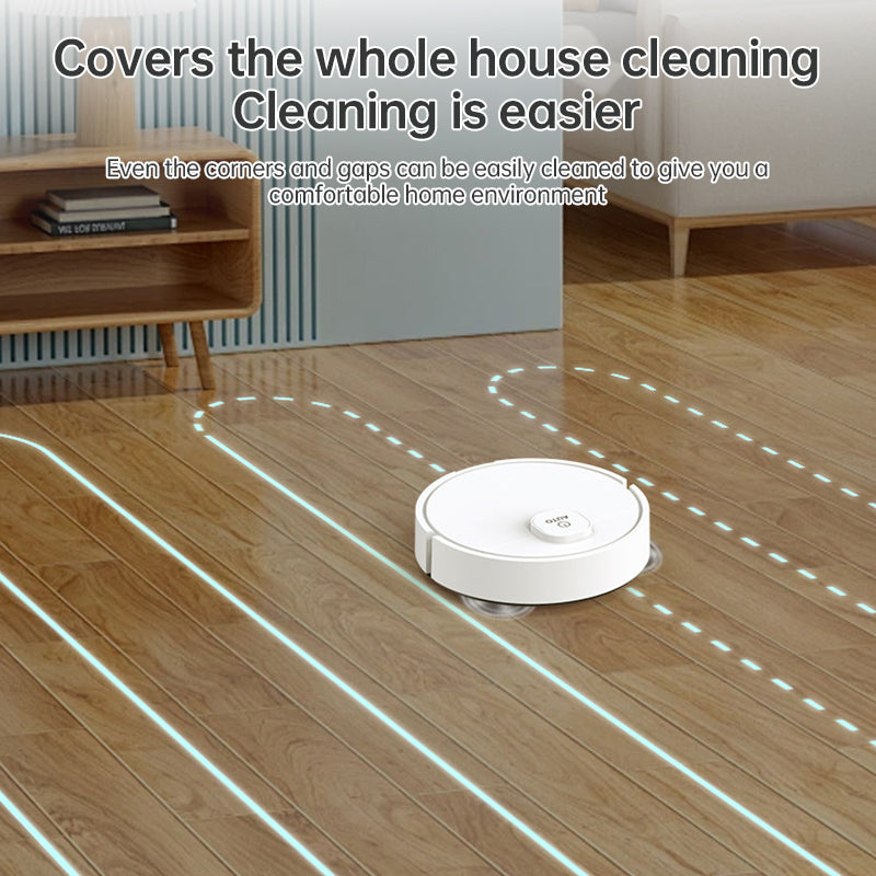 **3-in-1 Sweeping Robot: USB Charging, 1000Pa Suction, Auto-Clean for Pet Hair, Carpets & Floors**