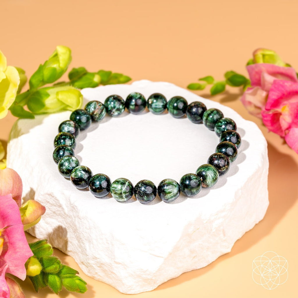 Angel Energy – Rare Seraphinite Bracelet of Transformation